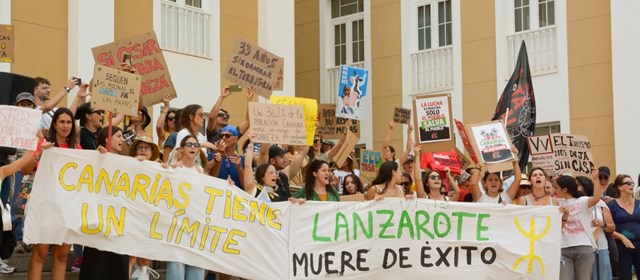 Protest op Canarias