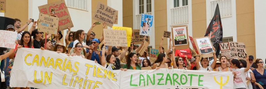 Protest op Canarias